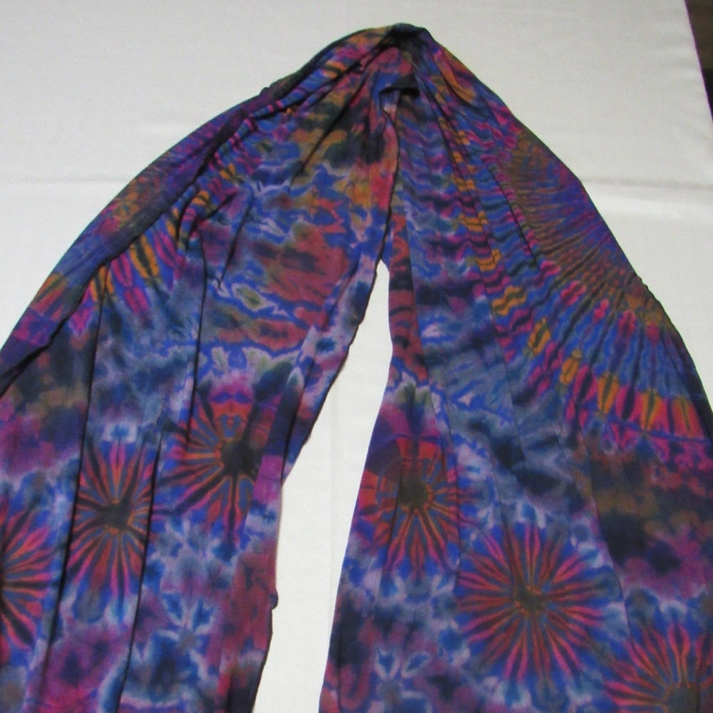 Boho hippy tie dye scarf/shawl - Picture 2 of 5